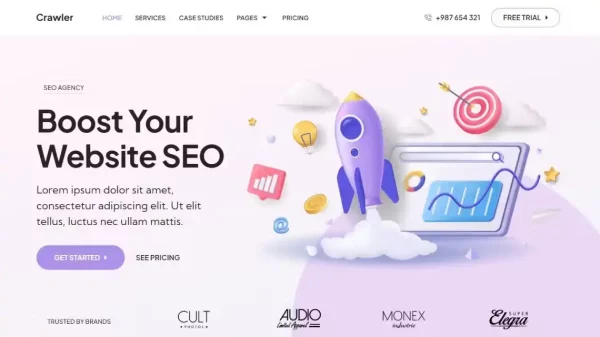 Crawler - SEO & Digital Marketing Agency Elementor Template Kit