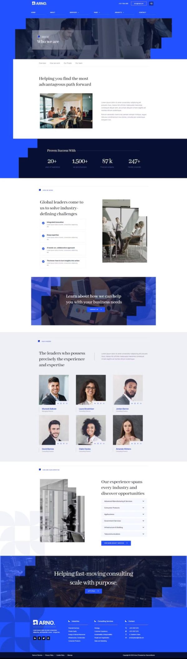 Arno – Business Consulting Elementor Template Kit - Image 2