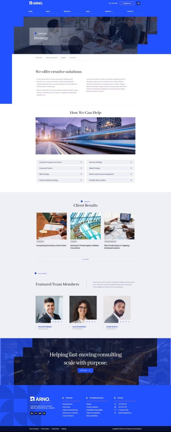 Arno – Business Consulting Elementor Template Kit - Image 4